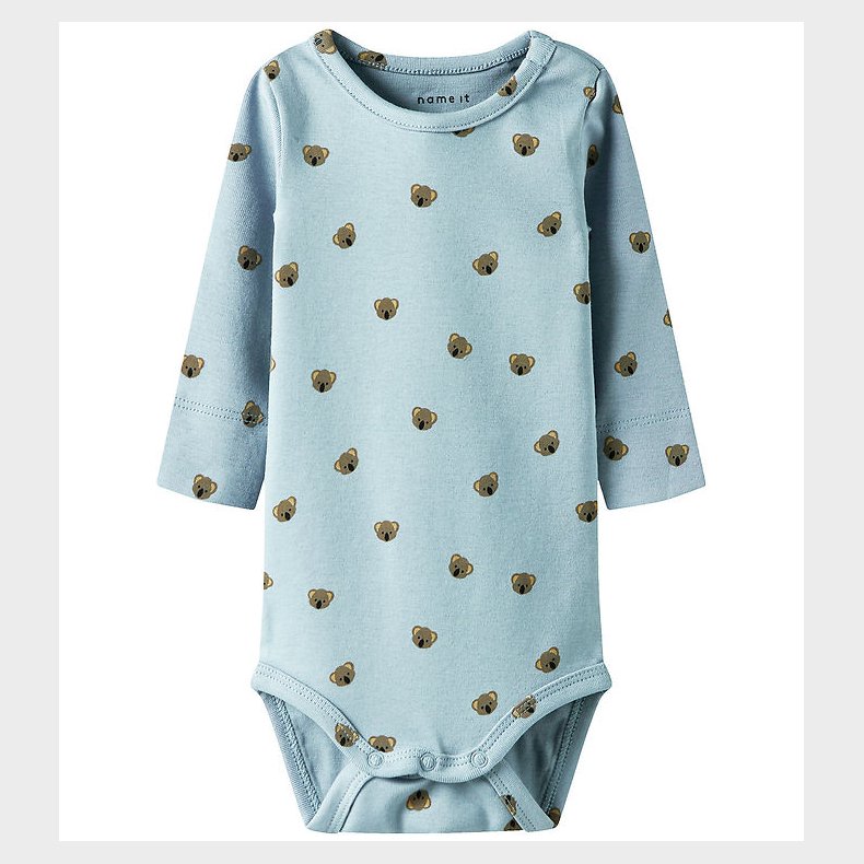 Name it Body l/ - NbmLialo - Dusty Blue m. Print