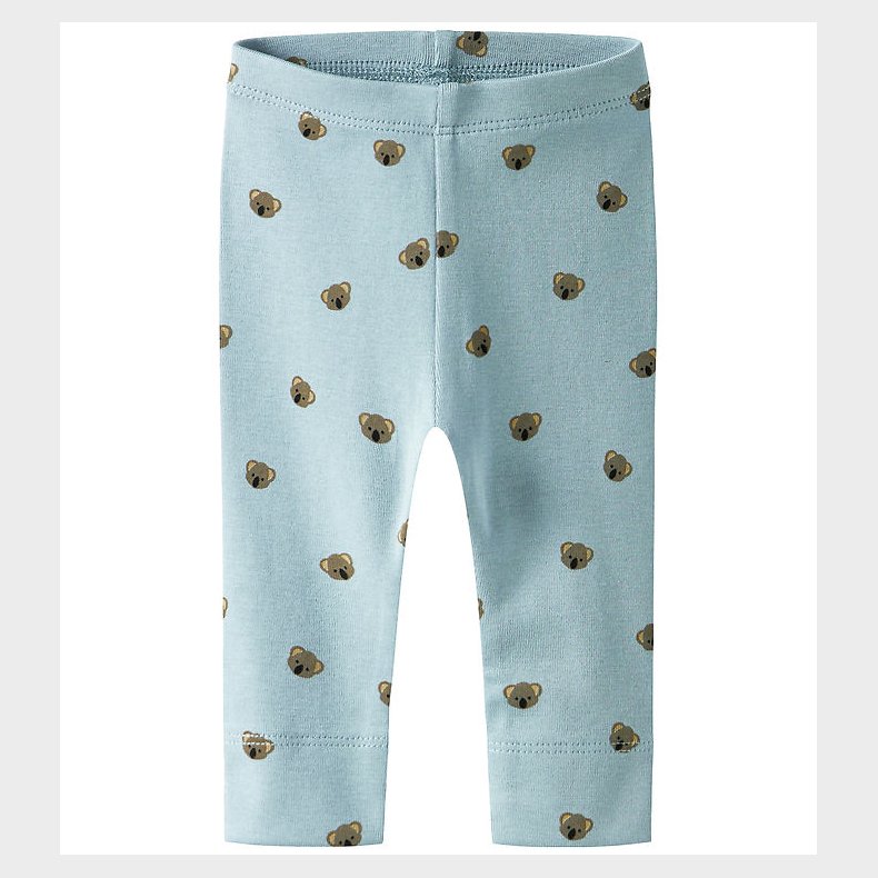 Name it Leggings - NbmLialo - Dusty Blue m. Print