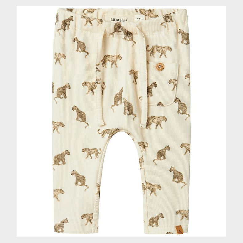 Lil Atelier Bukser - Rib - NbmLavo - Loose - Turtledove