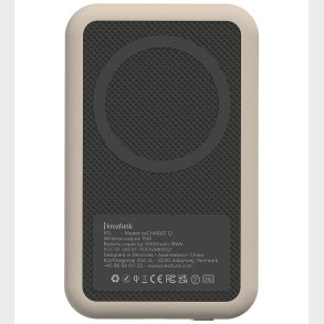 Kreafunk Powerbank - toCHARGE Qi - Ivory Sand - 5.000mAh