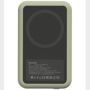 Kreafunk Powerbank - toCHARGE Qi - Dusty Olive - 5.000mAh