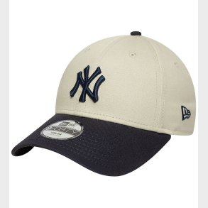 New Era Kasket - 9Forty - New York Yankees - Lysebeige/Navy