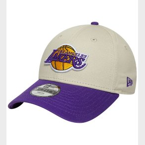 New Era Kasket - 9Forty - Los Angeles Lakers - Lysebeige/Lilla