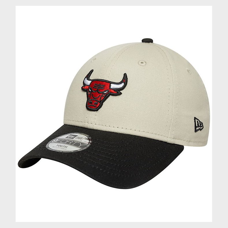 New Era Kasket - 9Forty - Chicago Bulls - Lysebeige/Sort