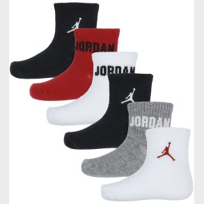 Jordan Ankelstrmper - 6-pak - Rd/Sort/Gr/Hvid