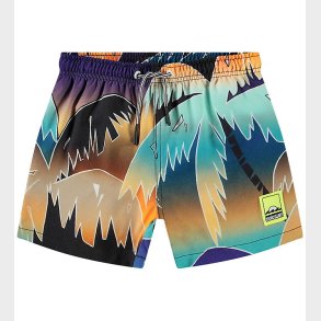 Molo Badeshorts - UV50+ - Niko - Faded Palmtrees