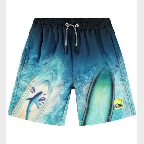 Molo Badeshorts - UV50+ - Nilson - Surf Art Blue Chill