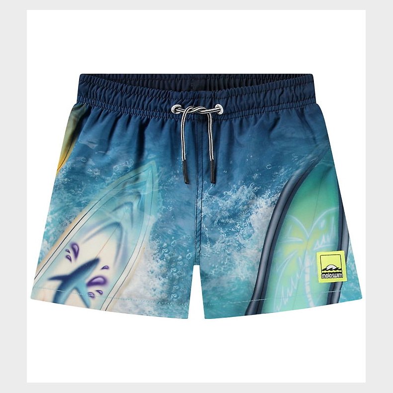 Molo Badeshorts - UV50+ - Niko - Surf Art Blue Chill