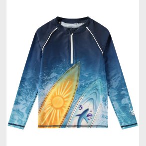 Molo Badebluse - UV50+ - Noble - Surf Art Blue Chill
