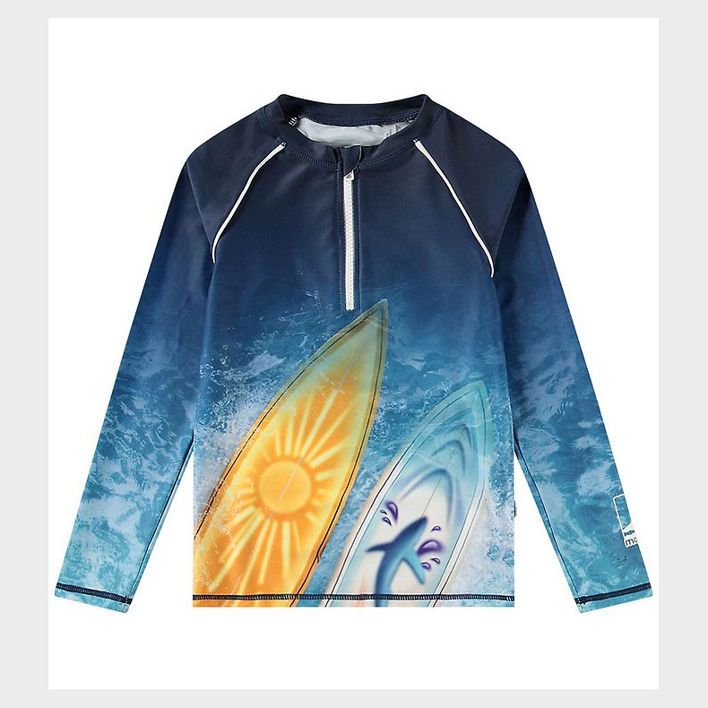 Molo Badebluse - UV50+ - Noble - Surf Art Blue Chill