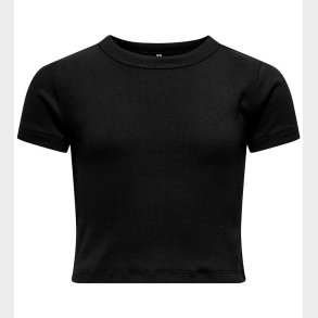 Kids Only T-shirt - KogBina - Rib - Sort