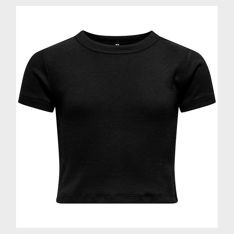 Kids Only T-shirt - KogBina - Rib - Sort