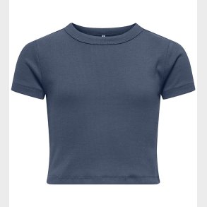 Kids Only T-shirt - KogBina - Rib - Vintage Indigo