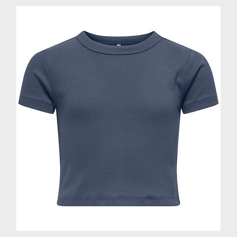 Kids Only T-shirt - KogBina - Rib - Vintage Indigo