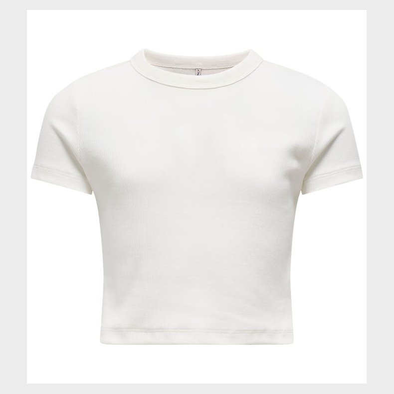 Kids Only T-shirt - KogBina - Rib - Cloud Dancer