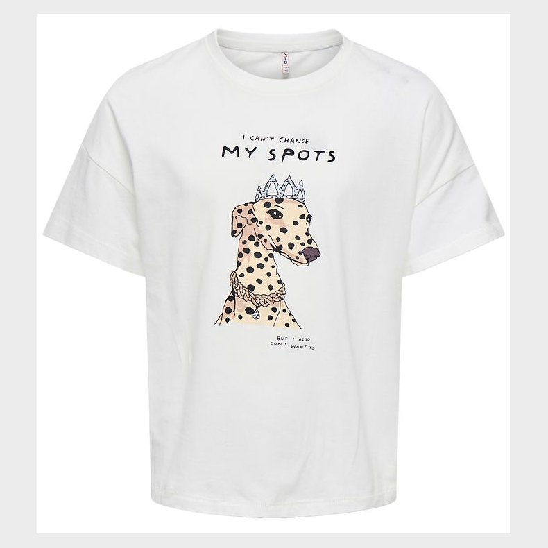 Kids Only T-shirt - KogBaria - Cloud Dancer/Spots