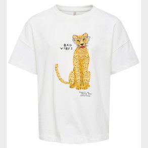 Kids Only T-shirt - KogBaria - Cloud Dancer/Lipstick