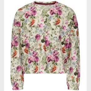 Kids Only Sweatshirt - KogSelma - Egret/Farmers Flower