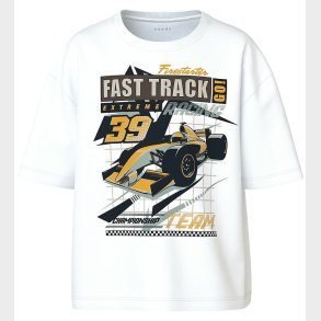 Name It T-shirt - NkmVictor - Bright White/Fast Track
