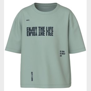 Name It T-shirt - NkmVictor - Jadeite/Enjoy The Life Be Cool
