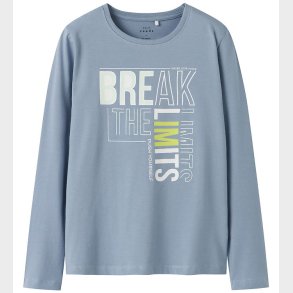 Name It T-shirt - NkmVux - Dusty Blue/Break The Limits