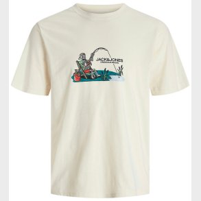 Jack & Jones T-shirt - JorSkull - Nature/Antique White m. Print