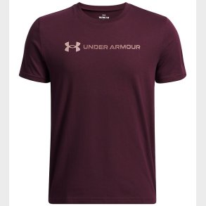 Under Armour T-shirt - Logo Wordmark - Dark Maroon