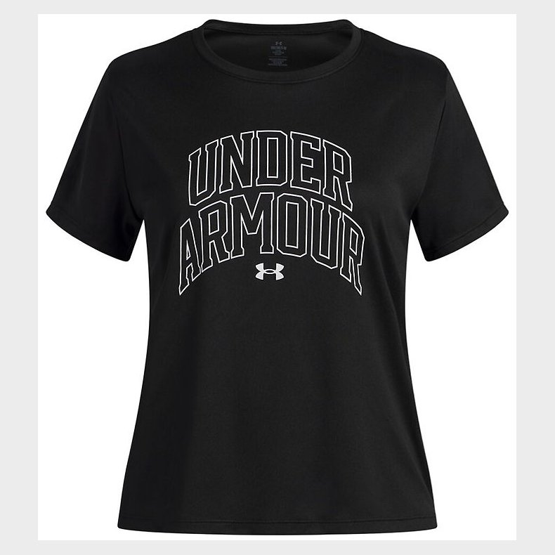 Under Armour T-shirt - Tech Varsity - Sort m. Print