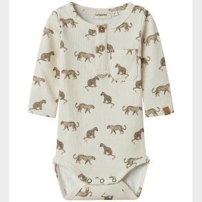 Lil Atelier Body l/ - Rib - Slim - NbmLavo - Turtledove