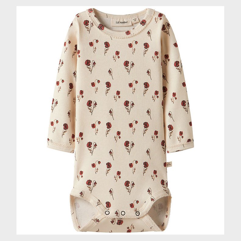 Lil Atelier Body l/ - Rib - Slim - BbfLavo - Turtledove