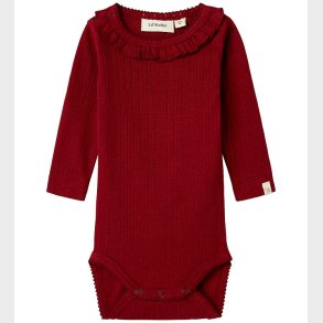 Lil Atelier Body l/ - Rib - NbfRachel - Red Dahlia
