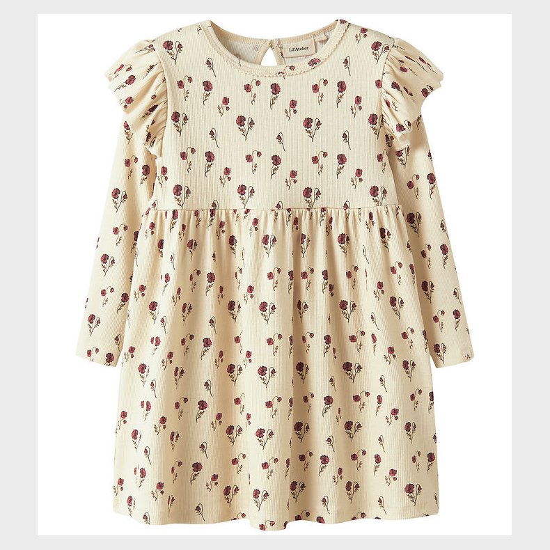 Lil Atelier Kjole - Rib - NmfLavo - Turtledove