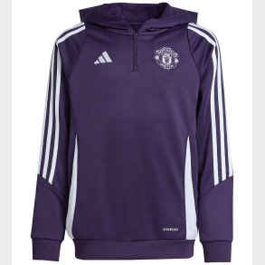 adidas Performance Cardigan - Mufc TR Hood - Aurplu/White