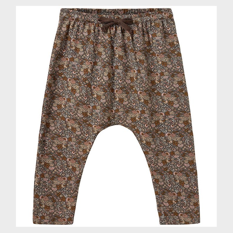 Sofie Schnoor Bukser - SarahSB - Brown m. Blomster