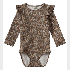 Sofie Schnoor Body l/ - DicteSB - Brown m. Blomster