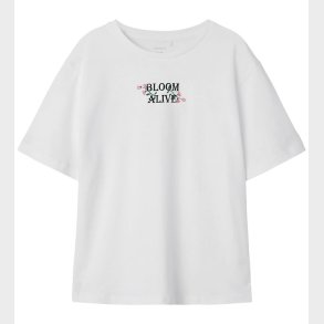 Name It T-shirt - NkfLonnie - Bright White m. Print