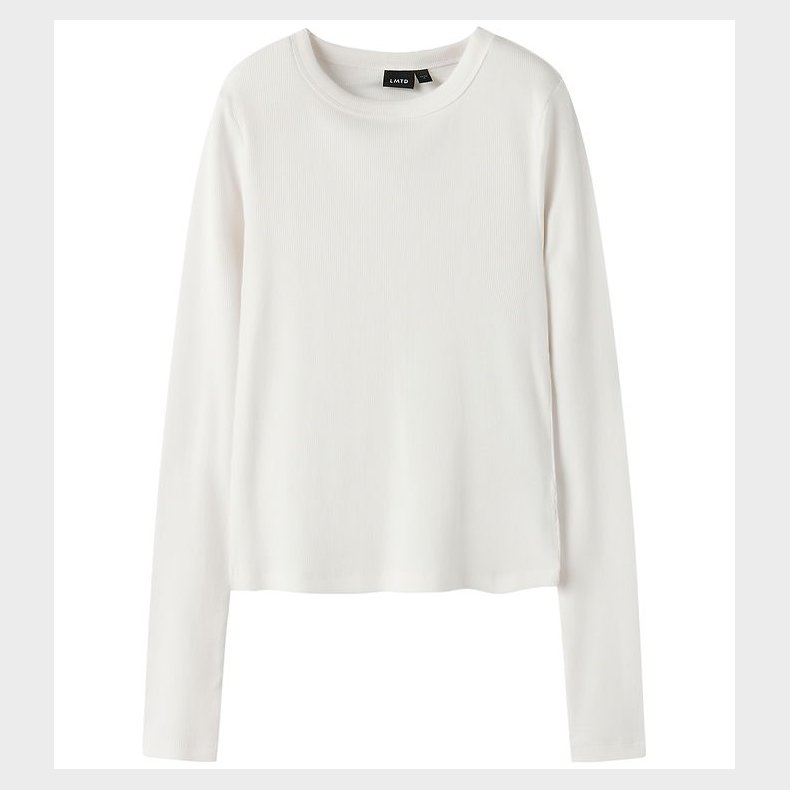 LMTD Bluse - Rib - Noos - NlfHinaja - White Alyssum