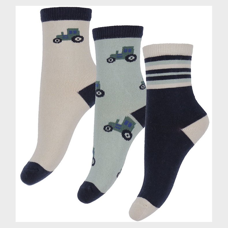 Name It Strmper - 3-pak - NmmLams - Jadeite/Navy Blazer + Peyo