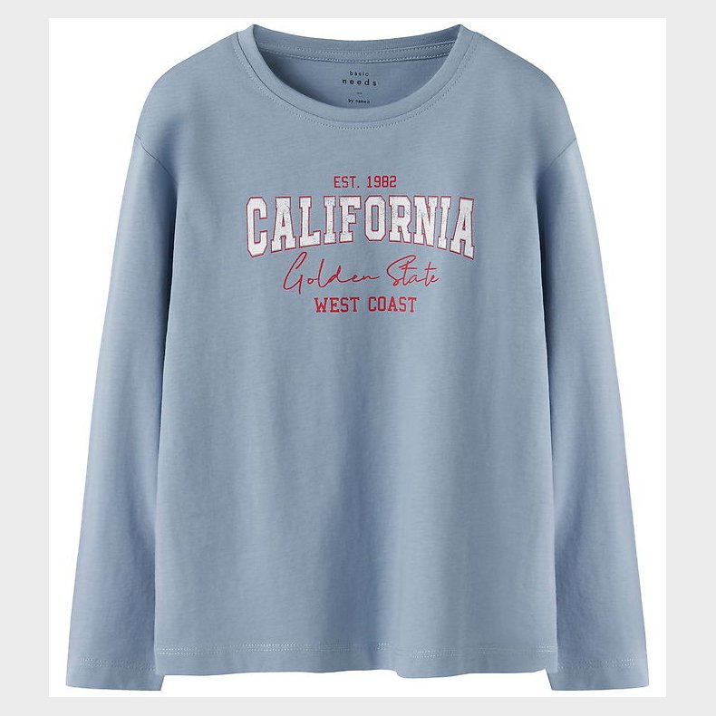 Name It Bluse - MkfVeen - Dusty Blue/California