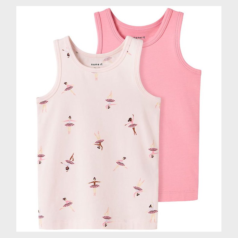 Name It Undertrje - Noos - NmfTank - 2-pak - Pearl/Peony/Ballar