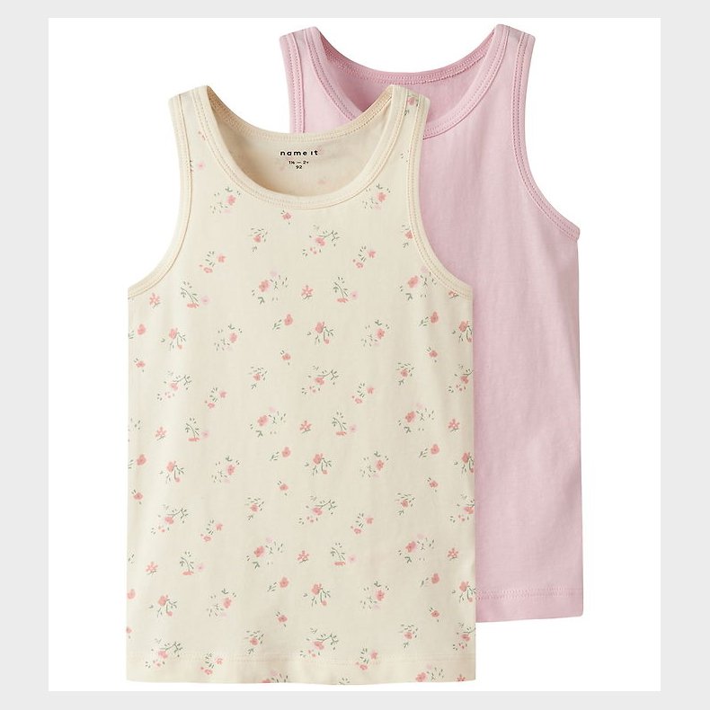 Name It Undertrje - Noos - NmfTank - 2-pak - Turtledove/Pale Li