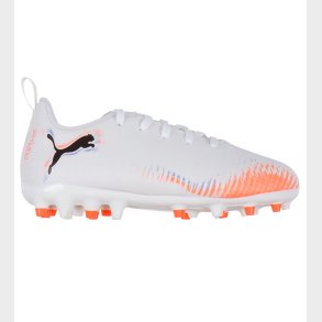 Puma Fodboldstvler - Future 8 Play MG Jr - Hvid/Puma Sort/Glowi