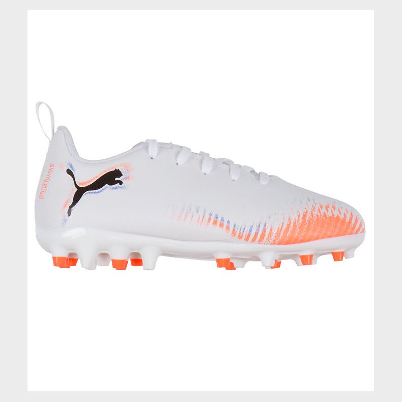 Puma Fodboldstvler - Future 8 Play MG Jr - Hvid/Puma Sort/Glowi