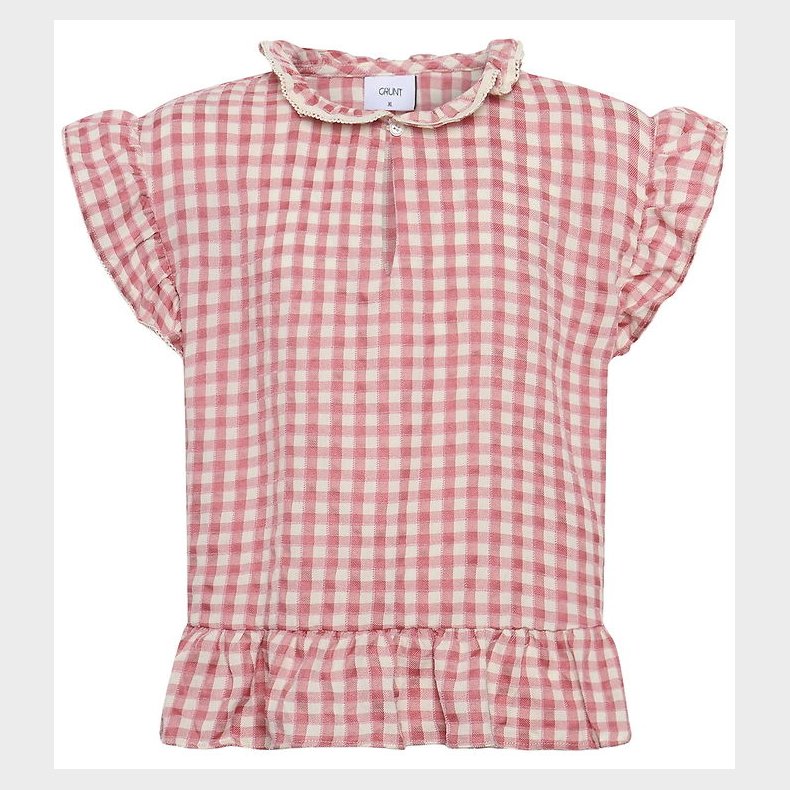 Grunt Top - GrArte - Rosa/Hvidternet