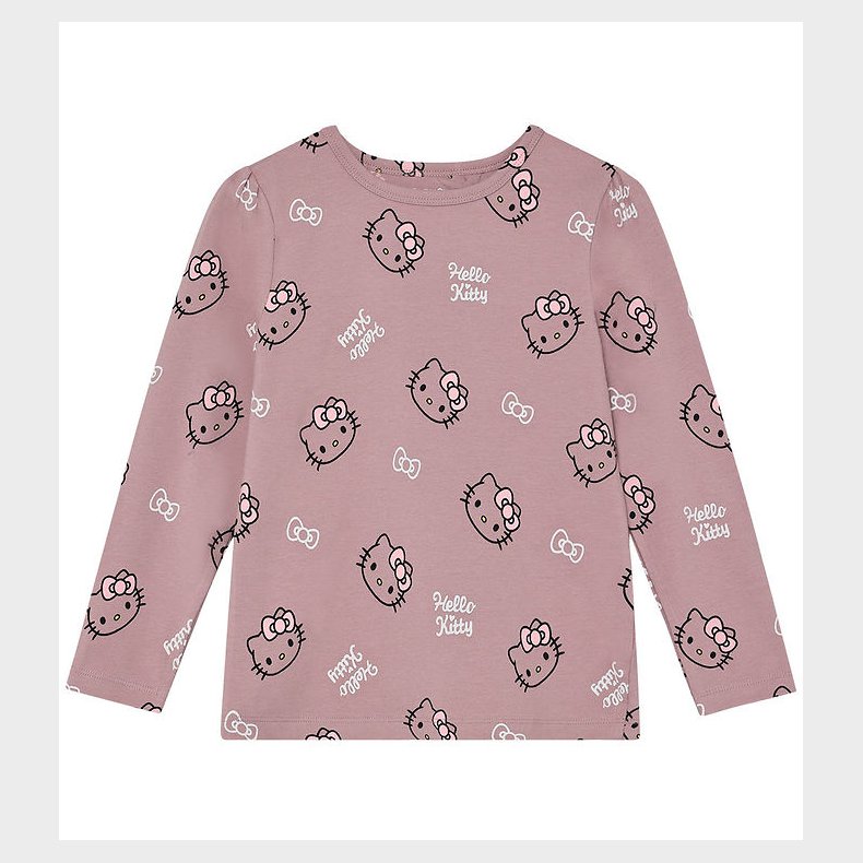 Minymo Bluse - Hello Kitty - Woodrose