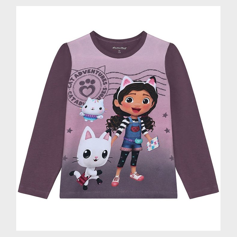 Minymo Bluse - Gabby - Black Plum