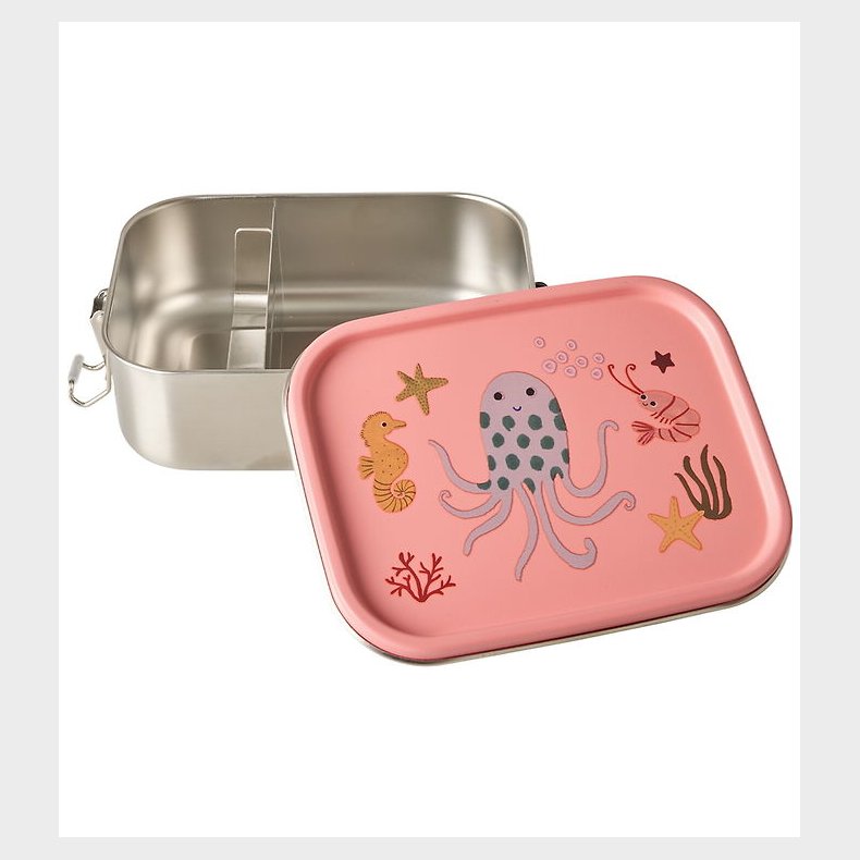 Rice Madkasse - Rustfrit St�l - Lille - 2 Rum - Koral Ocean