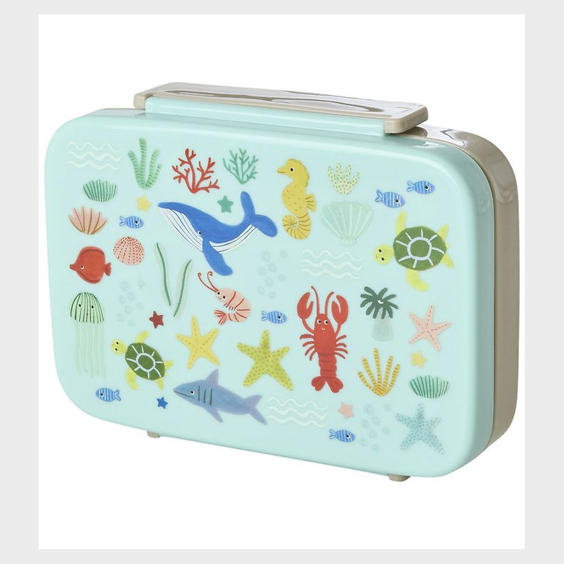 Rice Madkasse - 6 Rum - Ocean Print - Bl