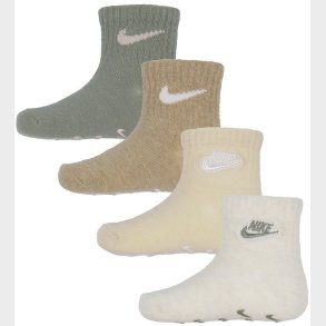 Nike Strmper - 4-pak - Non-Slip - Pale Ivory Heather