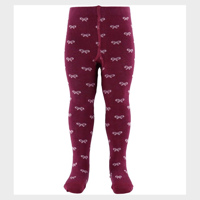 Fuzzies Strmpebukser - Burgundy m. Lyserde Sljfer